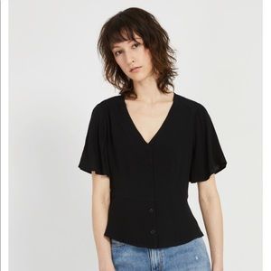 Frank and Oak short sleeve blouse..
